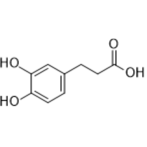 Dihydrocaffeic acid Chemical Structure Dihydrocaffeic acid (Synonyms: 二氢咖啡酸; 3,4-Dihydroxy-benzenepropanoic acid)