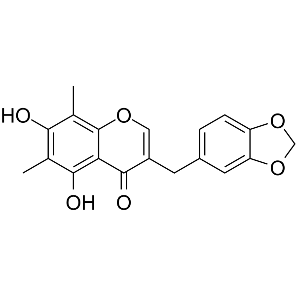 Methylophiopogonone A Chemical Structure Methylophiopogonone A (Synonyms: 甲基麦冬高黄酮A)
