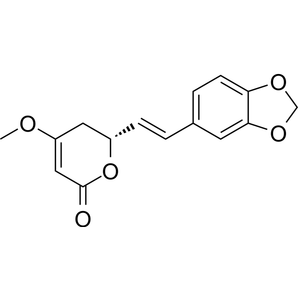 Methylsticin Chemical Structure Methylsticin (Synonyms: 麻醉椒苦素)