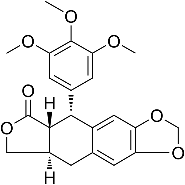 Deoxypodophyllotoxin                                          (Synonyms: 脱氧鬼臼毒素)