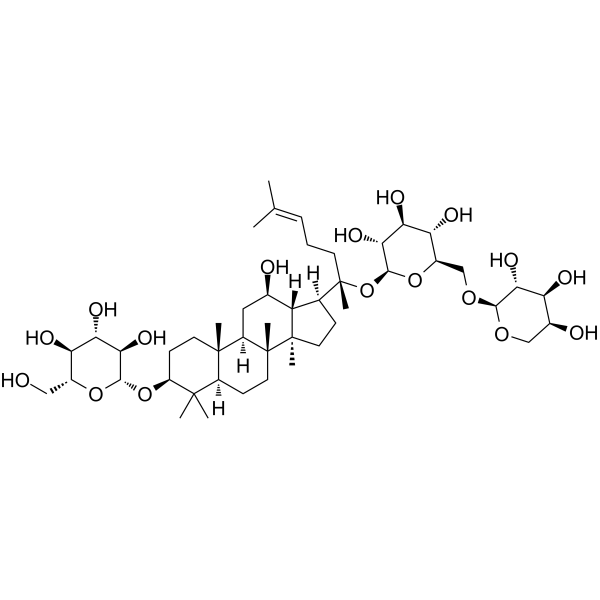Ginsenoside Rd2 Chemical Structure Ginsenoside Rd2 (Synonyms: 人参皂苷RD2)