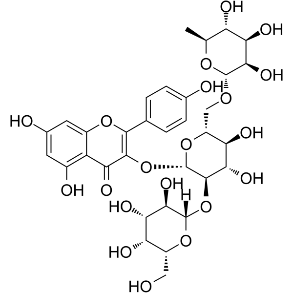 Camelliaside A Chemical Structure Camelliaside A (Synonyms: 山茶苷 A)