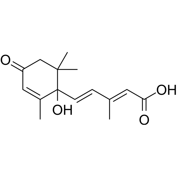 (±)-trans-Abscisic acid Chemical Structure (±)-trans-Abscisic acid (Synonyms: (±)-trans-脱落酸; (±)-trans-ABA)