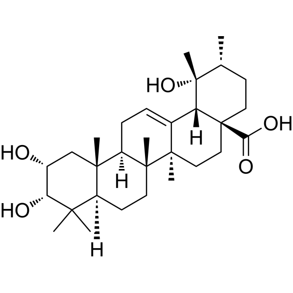 Euscaphic acid                                          (Synonyms: 野鸦椿酸)