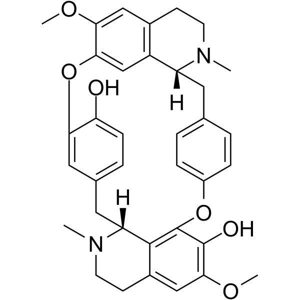 (-)-Curine Chemical Structure (-)-Curine (Synonyms: 左旋箭毒碱)