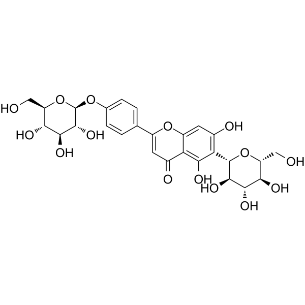 Isosaponarin Chemical Structure Isosaponarin (Synonyms: 异肥皂草苷)