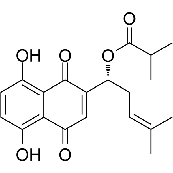 Isobutylshikonin Chemical Structure Isobutylshikonin