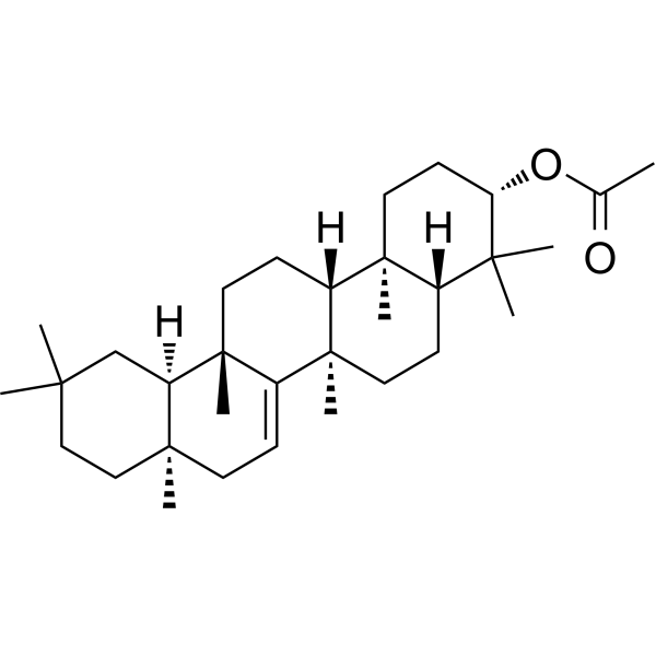 Taraxerol acetate Chemical Structure Taraxerol acetate (Synonyms: 醋酸蒲公英霜)