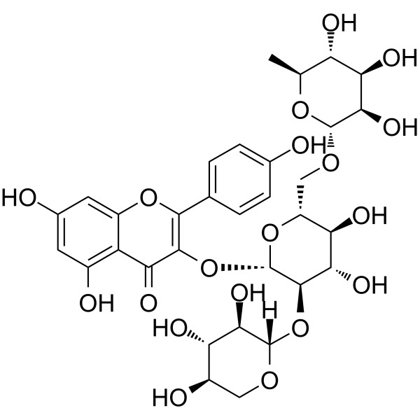 Camelliaside B Chemical Structure Camelliaside B (Synonyms: 山茶苷 B)