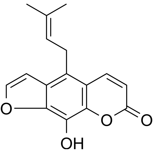Alloimperatorin Chemical Structure Alloimperatorin (Synonyms: 别欧前胡素; Prangenidin)