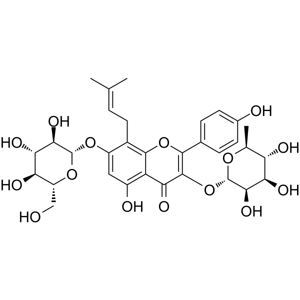 Epimedoside A Chemical Structure Epimedoside A (Synonyms: 淫羊藿新苷A)