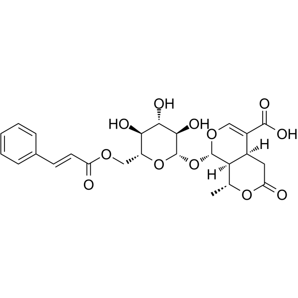 6'-O-Cinnamoyl-8-epikingisidic acid Chemical Structure 6