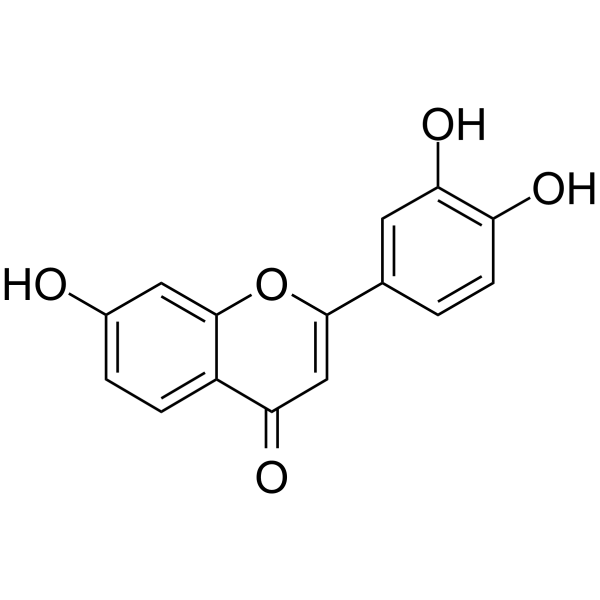 3′,4′,7-Trihydroxyflavone Chemical Structure 3′,4′,7-Trihydroxyflavone