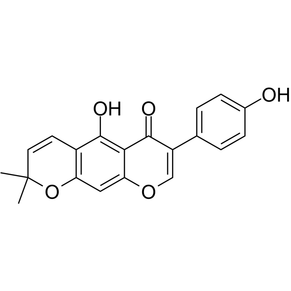 Alpinumisoflavone Chemical Structure Alpinumisoflavone