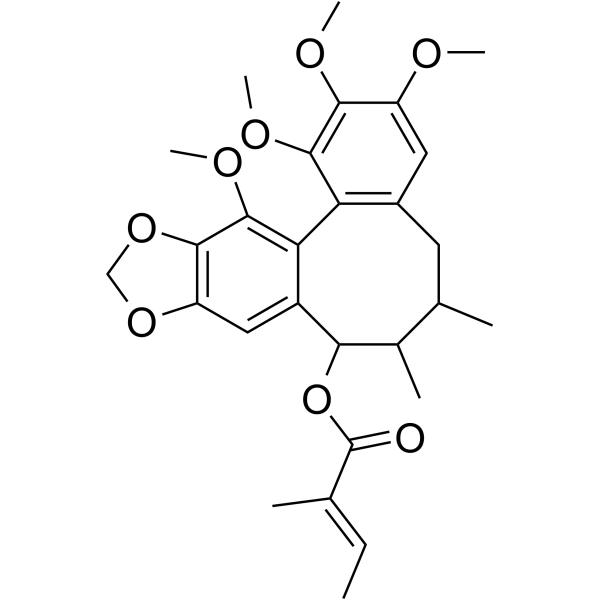 Angeloylisogomisin O Chemical Structure Angeloylisogomisin O (Synonyms: Schisanwilsonin N)