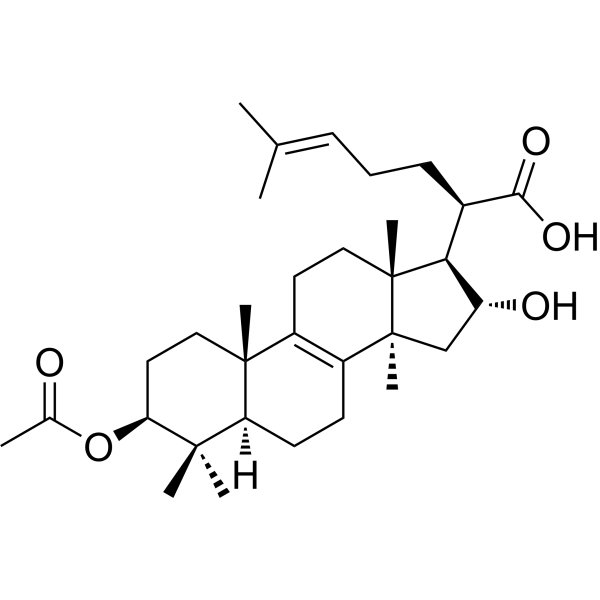 3-O-Acetyl-16α-hydroxytrametenolic acid Chemical Structure 3-O-Acetyl-16α-hydroxytrametenolic acid