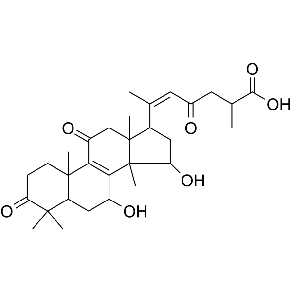 Ganoderenic acid A Chemical Structure Ganoderenic acid A (Synonyms: 灵芝烯酸 A)
