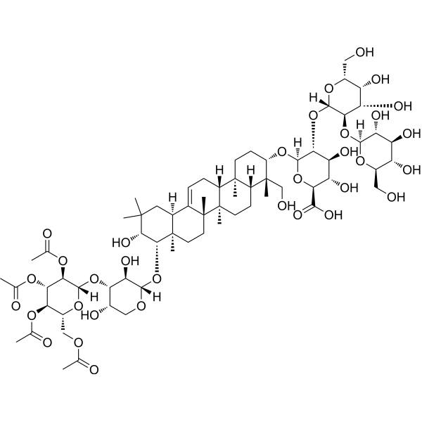 Soyasaponin Ab Chemical Structure Soyasaponin Ab (Synonyms: 大豆皂苷Ab)