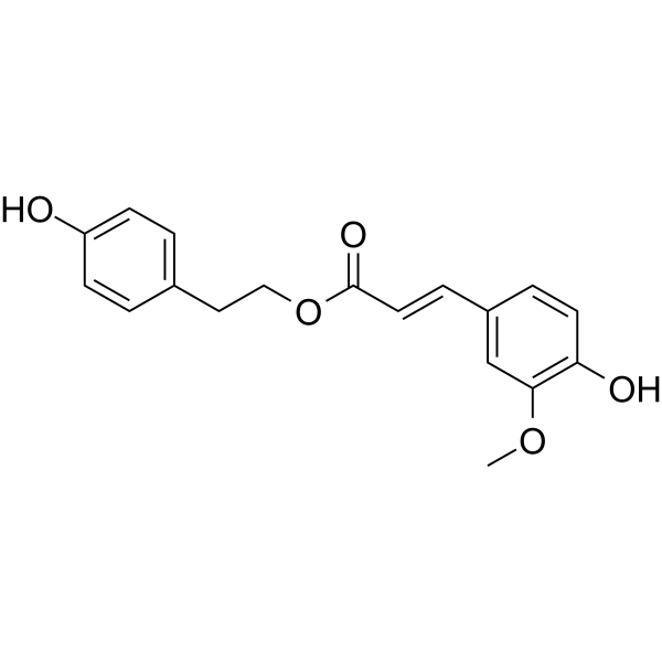 p-Hydroxyphenethyl trans-ferulate Chemical Structure p-Hydroxyphenethyl trans-ferulate
