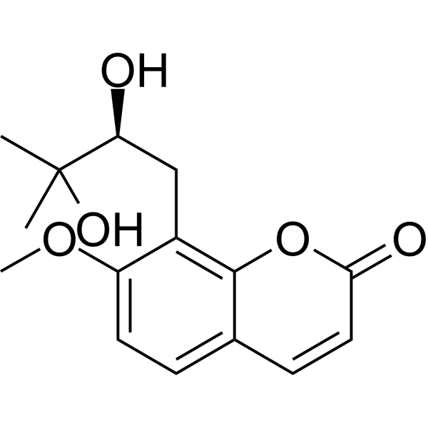 Meranzin hydrate Chemical Structure Meranzin hydrate (Synonyms: 橙皮内酯水合物)