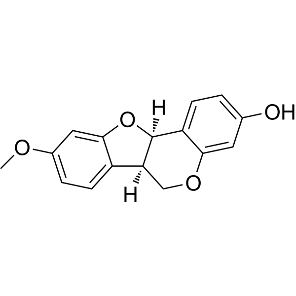 Medicarpin Chemical Structure Medicarpin (Synonyms: 美迪紫檀素)