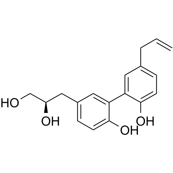 Magnolignan A Chemical Structure Magnolignan A (Synonyms: 厚朴木酚素A)