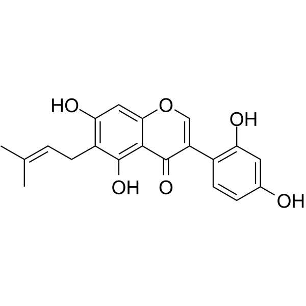 Luteone Chemical Structure Luteone (Synonyms: 羽扇豆异黄酮)