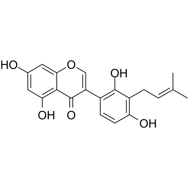 Licoisoflavone A Chemical Structure Licoisoflavone A (Synonyms: 甘草异黄酮 A)
