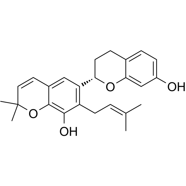 Kazinol B Chemical Structure Kazinol B (Synonyms: 小构树醇B)