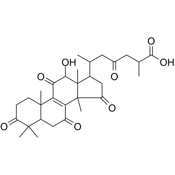 Deacetyl Ganoderic Acid F Chemical Structure Deacetyl Ganoderic Acid F (Synonyms: 脱乙酰灵芝酸F)