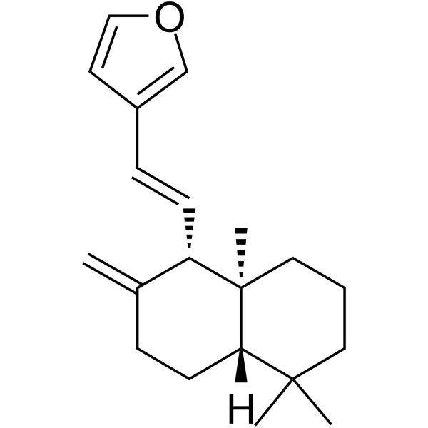 Coronarin E Chemical Structure Coronarin E (Synonyms: (+)-Coronarin E)