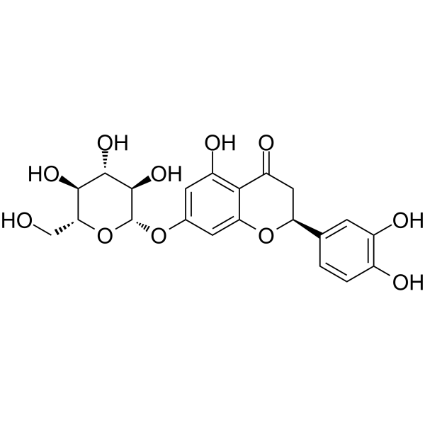 Eriodictyol-7-O-glucoside Chemical Structure Eriodictyol-7-O-glucoside (Synonyms: Eriodictyol 7-O-β-D-glucoside)