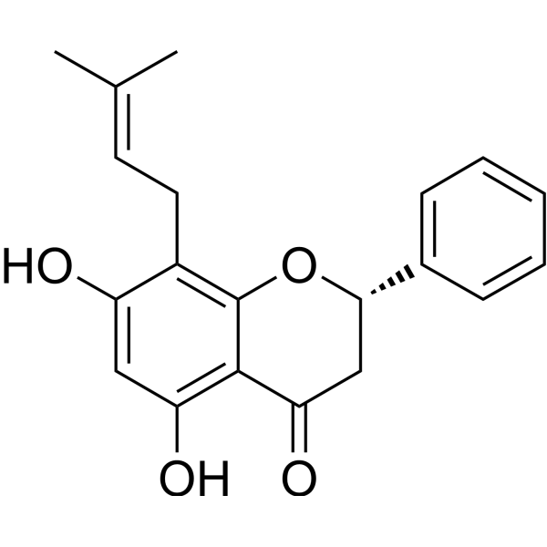 Glabranine Chemical Structure Glabranine (Synonyms: 光甘草宁;欧亚甘草宁;裸禾蕨黄素)