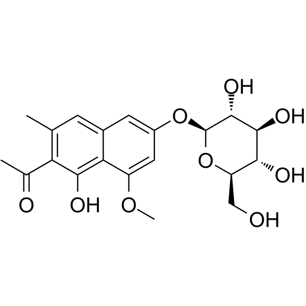 Tinnevellin glucoside Chemical Structure Tinnevellin glucoside