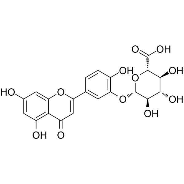 Luteolin-3-O-beta-D-glucuronide Chemical Structure Luteolin-3-O-beta-D-glucuronide