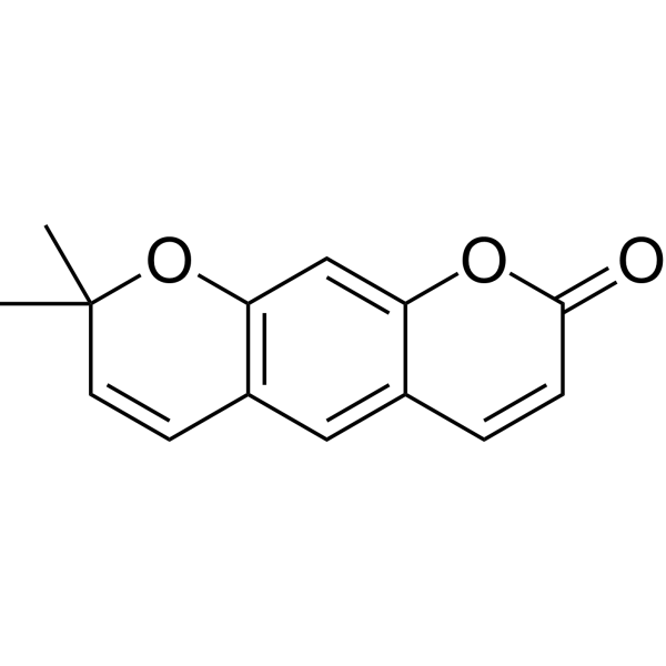 Xanthyletin Chemical Structure Xanthyletin (Synonyms: 花椒树皮素甲)