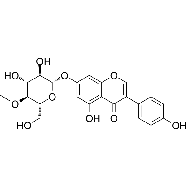 4''-methyloxy-Genistin Chemical Structure 4