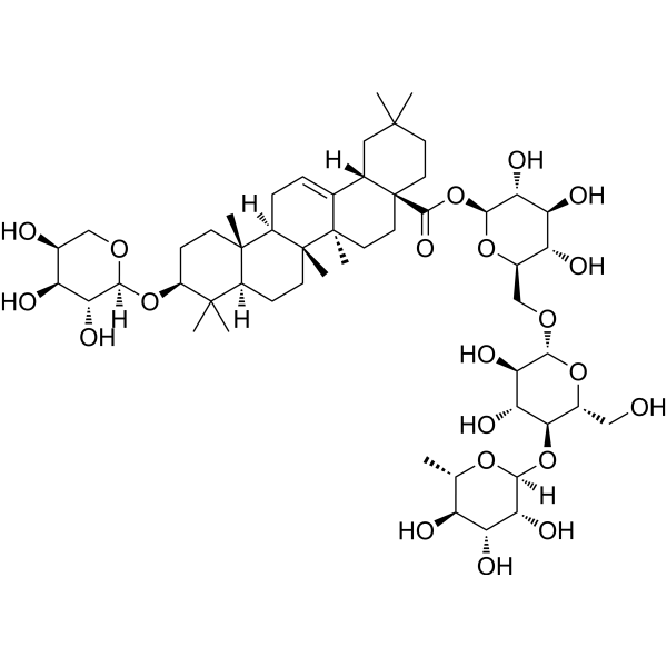 Ciwujianoside C3 Chemical Structure Ciwujianoside C3 (Synonyms: 刺五加苷 C3)