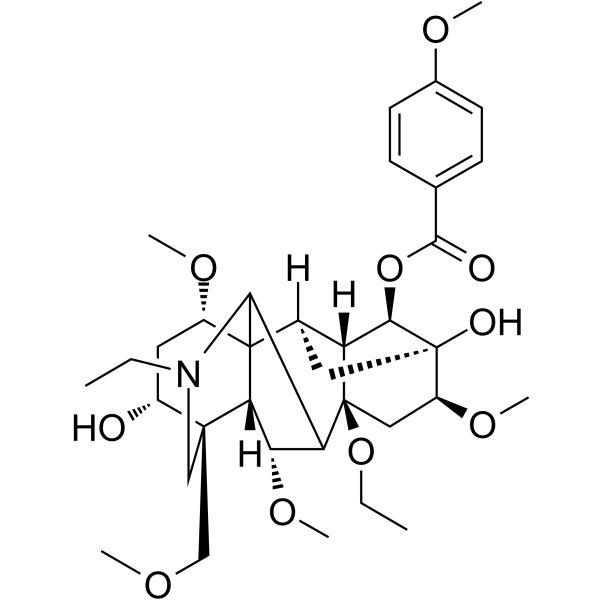 Acoforestinine Chemical Structure Acoforestinine (Synonyms: 8-去乙酰基滇乌碱)