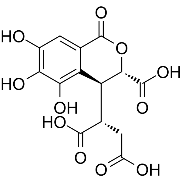 Chebulic acid Chemical Structure Chebulic acid (Synonyms: 诃子次酸)