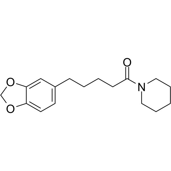 Tetrahydropiperine Chemical Structure Tetrahydropiperine (Synonyms: 四氢胡椒碱)