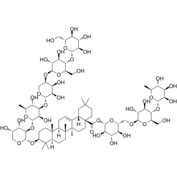 Clematomandshurica saponin C Chemical Structure Clematomandshurica saponin C