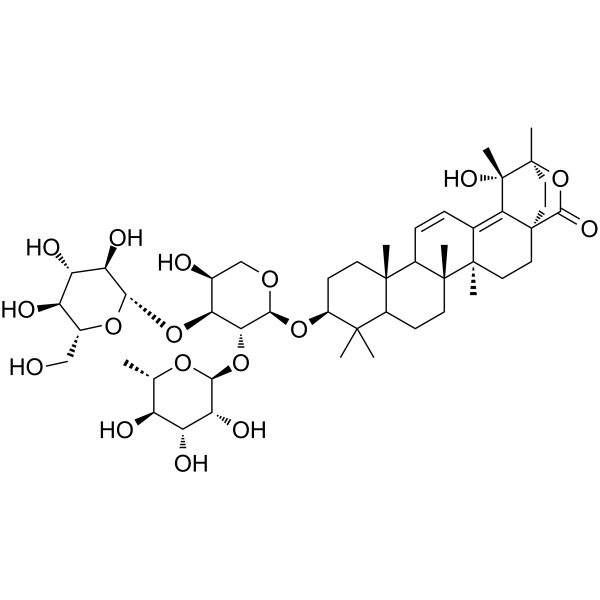 Kudinoside D Chemical Structure Kudinoside D (Synonyms: 苦丁冬青苷 D)