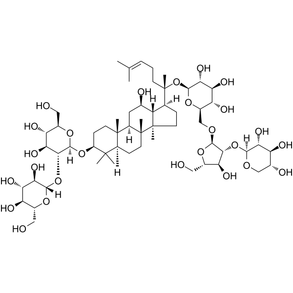 Ginsenoside Ra2 Chemical Structure Ginsenoside Ra2 (Synonyms: 人参皂苷 Ra2)