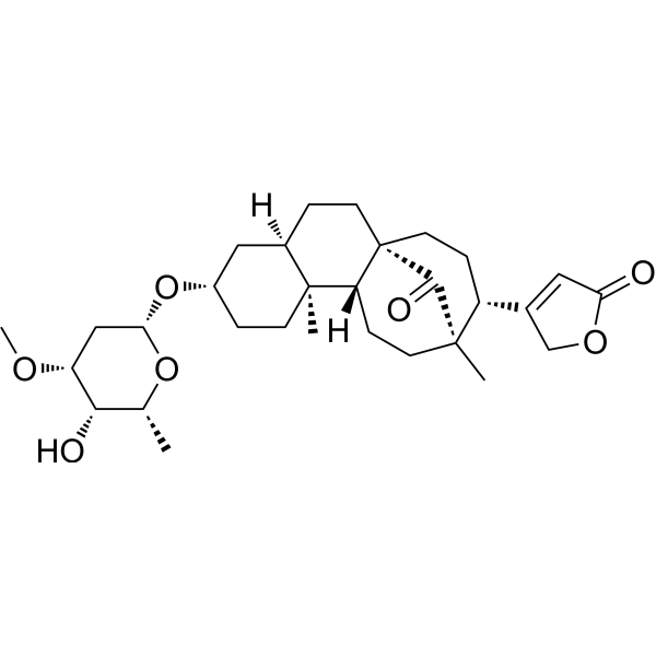 Oleaside A Chemical Structure Oleaside A (Synonyms: 夹竹桃苷 A)