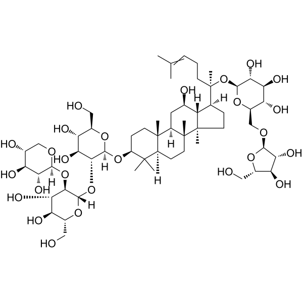 Notoginsenoside FP2 Chemical Structure Notoginsenoside FP2 (Synonyms: 三七皂苷FP2)
