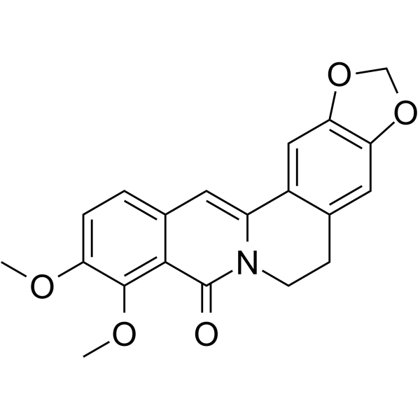 Oxyberberine Chemical Structure Oxyberberine (Synonyms: 氧化小檗碱; Oxyberberin; Berlambine; 8-Oxoberberine)