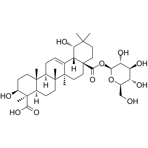 Ilexhainanoside D Chemical Structure Ilexhainanoside D (Synonyms: 海南冬青苷D)