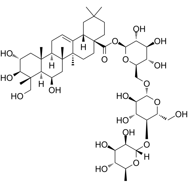 Asiaticoside B Chemical Structure Asiaticoside B (Synonyms: 积雪草苷 B)