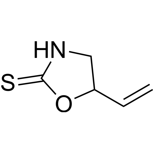 DL-Goitrin Chemical Structure DL-Goitrin (Synonyms: DL-甲状腺肿素)